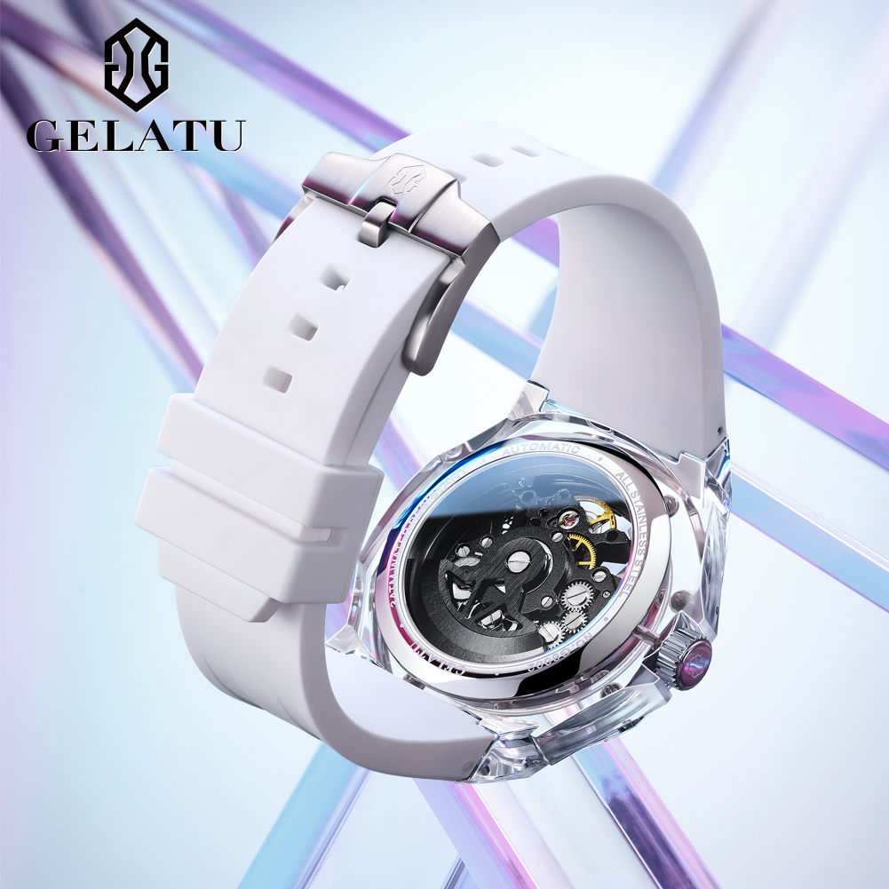 นาฬิกาข้อมือผู้ชาย GELATU 8002 - Luxury Watch Leather Strap บทวิจารณ์และราคา
